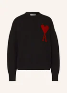 Moda i Uroda OUTLET - Ami Paris Sweter schwarz - miniaturka - grafika 1