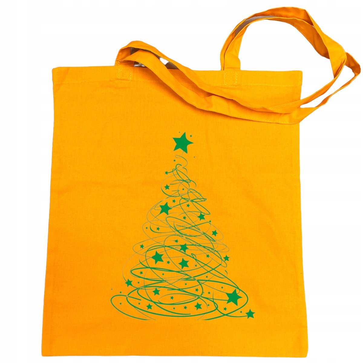 Torba na zakupy ŚWIĄTECZNY nadruk Zielona CHOINKA
