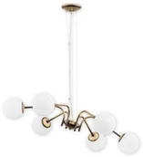 Lampy sufitowe - Lemir Nol żyrandol 6-punktowy patyna O2906 W6 PAT O2906 W6 PAT - miniaturka - grafika 1