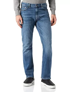 Spodnie męskie - GANT Spodnie męskie, średni niebieski noszony w, 29W x 36L - grafika 1