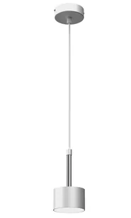 Biało-srebrna lampa wisząca - V610-Zanari - Lampy sufitowe - miniaturka - grafika 1