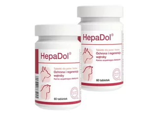 HepaDol 2x60 tabletek - Suplementy i witaminy dla psów - miniaturka - grafika 1