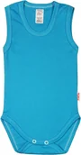 Body dla niemowląt - BODY ramiączko RAMKA bez rękawa TURKUS r 92 KLEKLE - miniaturka - grafika 1