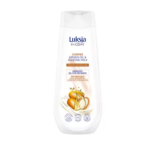 LUKSJA SILK CARE KREMOWY ŻEL POD PRYSZNIC OLEJ ARGANOWY I MLECZKO MIGDAŁOWE 500ML - Kosmetyki do kąpieli - miniaturka - grafika 1