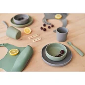 Zestawy naczyń dla dzieci - Jollein - Baby & Kids Jollein - Baby & Kids - Jollein  -  Eko Zastawa Silikonowa Storm Grey - miniaturka - grafika 1