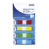 Zakładki indeksujące - Donau ZAKŁADKI INDEKS. PP 12x45mm 4x35k MIX KOLORÓW - miniaturka - grafika 1