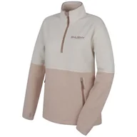 Bluzy sportowe damskie - Bluza damska Husky Addy L Rozmiar: L / Kolor: beżowy - miniaturka - grafika 1
