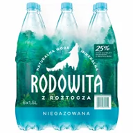 Woda - Rodowita z Roztocza Woda mineralna niegazowana Zestaw 6 x 1.5 l - miniaturka - grafika 1