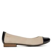 Baleriny - Baleriny Rieker 51998-60 Beżowy - miniaturka - grafika 1