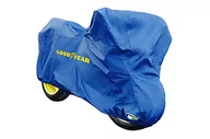 Akcesoria motocyklowe - Goodyear Wytrzymały pokrowiec na motocykl do przechowywania wewnątrz/na zewnątrz z otworem na kłódkę, rozmiar XXL. Wymiary: 294 x 105 x 127 cm - miniaturka - grafika 1