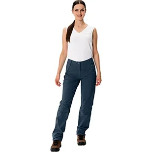 VAUDE Damskie Farley Stretch Capri T-Zip Pants III Spodnie Damskie, Ciemne Morze, 38 - Spodnie damskie - miniaturka - grafika 1