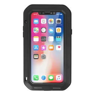 Love Mei Etui Pancerne + szkło Powerful iPhone X/Xs , białe 6932809610262 - Etui i futerały do telefonów - miniaturka - grafika 1
