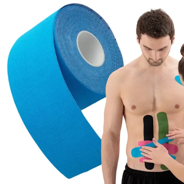 Kinesiotaping tejpy tejpa taśma kinezjologiczna 5m 5cm kolana łokieć kineso