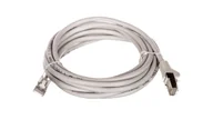Patchcordy - Kabel krosowy patchcord Sf/utp kat.5e Cca szary 3m - miniaturka - grafika 1