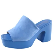 Klapki i japonki damskie - Klapki damskie na platformie UNISA CYANUS skóra - miniaturka - grafika 1