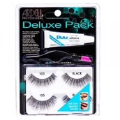 Sztuczne rzęsy i akcesoria - Ardell Deluxe Pack zestaw sztucznych rzęs 2 pary 105 Black - miniaturka - grafika 1