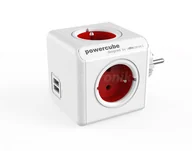 Listwy zasilające - PowerCube Original 4 gniazda 2x USB czerwony 2202RD/FROUPC - miniaturka - grafika 1
