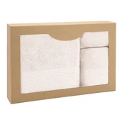 Ręczniki - Zestaw 3 ręczników Solano Krem 30x50+50x90+70x140 Darymex - miniaturka - grafika 1