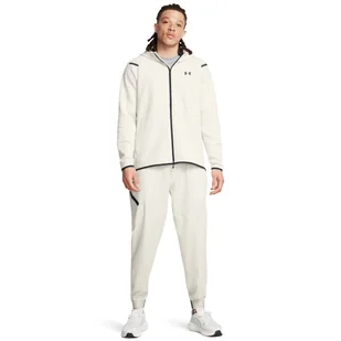 Męskie spodnie treningowe Under Armour UA Unstoppable Joggers - białe - UNDER ARMOUR - Spodnie sportowe męskie - miniaturka - grafika 1