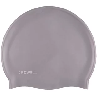 Czepek pływacki silikonowy dla dorosłych Crowell Mono Breeze srebrny - Pływanie - miniaturka - grafika 1
