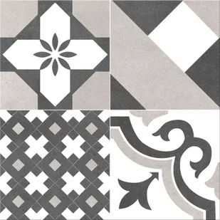 Gres Fumo Patchwork gpt1110 colours mix satin 29,8x29,8 Senti - Płytki ceramiczne - miniaturka - grafika 1