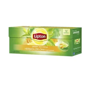 Herbata LIPTON Green Tea Citrus 25szt. - Herbata - miniaturka - grafika 1