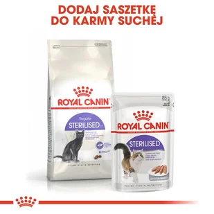 ROYAL CANIN  Sterilised 4kg karma sucha dla kotów dorosłych, sterylizowanych + niespodzianka dla kota GRATIS! - Sucha karma dla kotów - miniaturka - grafika 8