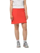 Spódnice - Jack Wolfskin Damska spódnica Hilltop Trail Skort W, tango pomarańczowy, 34, Tango Orange, 34 - miniaturka - grafika 1