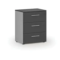 Szafki biurowe - Komoda biurowa do biurka PRIMO GRAY, 740 x 600 x 420 mm, szary/grafit - miniaturka - grafika 1