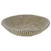 Tace i patery - Kosz dekoracyjny okrągły z trawy 30 cm - miniaturka - grafika 1