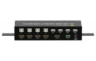 TECHly PRZEŁĄCZNIK KVM HDMI/USB 4X1 MULTIVIEWER 4W - Przełączniki KVM - miniaturka - grafika 1