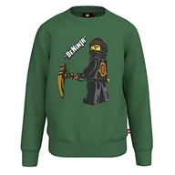 Bluzy dla chłopców - LEGO Chłopięca bluza Ninjago Jungen LWStorm 102, 884 ciemnozielony, 104 - miniaturka - grafika 1