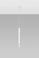 Lampy sufitowe - Sollux Lighting Lampa wisząca WEZYR 1 biała - miniaturka - grafika 1