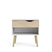 Szafki nocne - Biała szafka nocna Tvilum Oslo - miniaturka - grafika 1