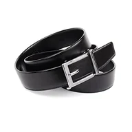 Paski - Anthoni Crown Męski pasek skórzany, czarny, 115, czarny - miniaturka - grafika 1