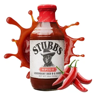 OSTRY SOS POMIDOROWY DO BBQ Pikantny sos Stubb's Spicy BAR-B-Q SAUCE 450ml - Majonezy i dressingi - miniaturka - grafika 1