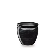 Donice - Donica ceramiczna Muza 30,5 cm czarnosrebrny - miniaturka - grafika 1