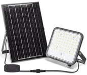 Lampy ogrodowe - Aigostar - LED Ściemnialny naświetlacz solarny LED/10W/3,4V IP66 + pilot - miniaturka - grafika 1