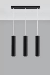 Sollux Lighting Lampa wisząca LAGOS 3L czarny - Lampy sufitowe - miniaturka - grafika 1