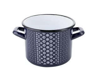 Fl1 GARNEK EMALIOWANY PROSTY TRELIS B/P 16CM 2,5L 000-GAR-2/16-TRELIS16 - Garnki - miniaturka - grafika 1