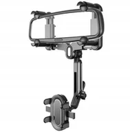 Uchwyty samochodowe do telefonów - UCHWYT SAMOCHODOWY NA TELEFON NA LUSTERKO OBROTOWY UCHWYT TEL SAMOCHODOWY - miniaturka - grafika 1