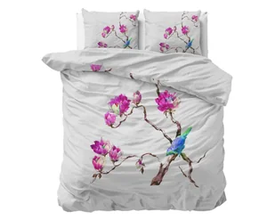 240x220 MAGNOLIAS biały kpl pościeli mikroperkal - Pościel - miniaturka - grafika 1