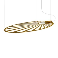 Lampy sufitowe - Lampa wisząca LEHDET złota SOLLUX LIGHTING - miniaturka - grafika 1