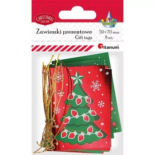 Zawieszki prezentowe 50x70mm 8szt. 506567 TITANUM - Zabawki kreatywne - miniaturka - grafika 1