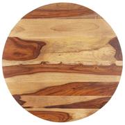 Blaty meblowe i parapety okienne - vidaXL Blat stołu, lite drewno sheesham, okrągły, 25-27 mm, 80 cm vidaXL - miniaturka - grafika 1