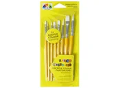 Pędzle - Pędzle do farb akrylowych, 8 sztuk - miniaturka - grafika 1