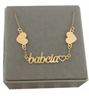 Bransoletki - Bransoletka BABCIA dla babci serce 925 GRAWER 21 - miniaturka - grafika 1