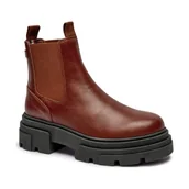 Sztyblety damskie - Tommy Hilfiger Skórzane sztyblety CHELSEA - miniaturka - grafika 1