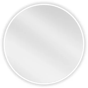 Mexen Loft lustro łazienkowe okragłe 60 cm, rama biała - 9850-060-060-000-20 - Lustra - miniaturka - grafika 1