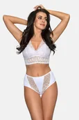 Komplety bielizny - Figi Damskie Modelujące Z Wysokim Stanem Babell Kod 181 Białe  Xl - miniaturka - grafika 1